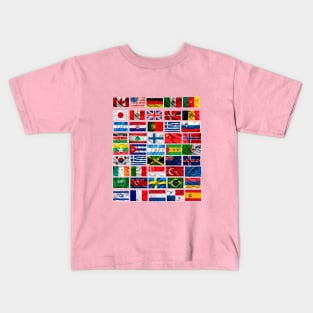 Beautiful Flags of the World Kids T-Shirt